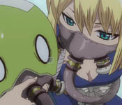 kohaku and suika using the gas masks
